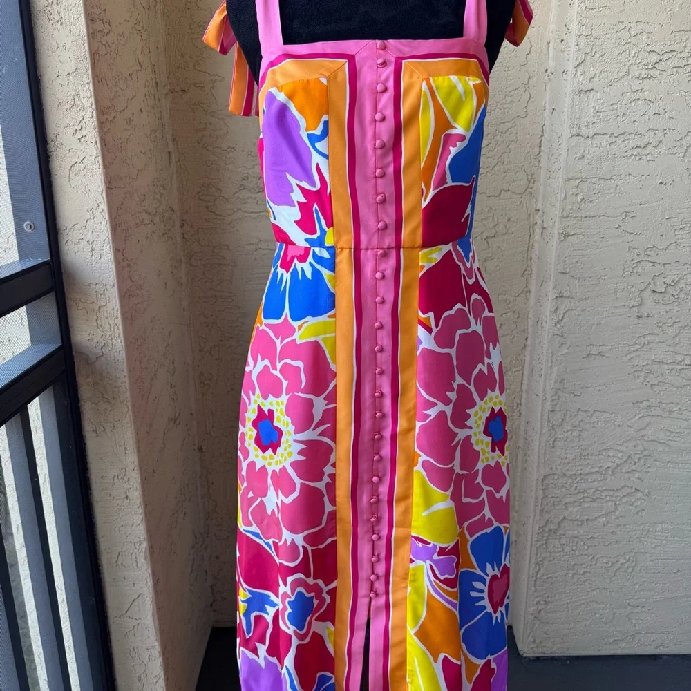 Trina Turk Cami Sleeveless Maxi Dress Sz 6 - Picture 8 of 16
